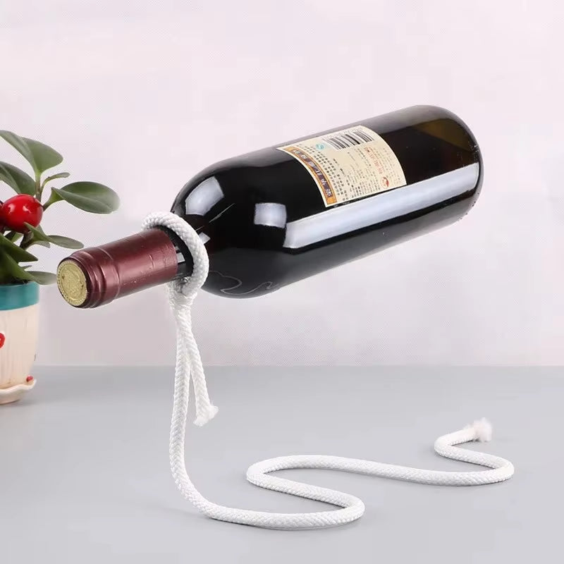 Rope Red Wine Rack Snake Bracket Wine Bottle Holder Modern Style for Home Decoration Table Decor Wine Cabinet Display