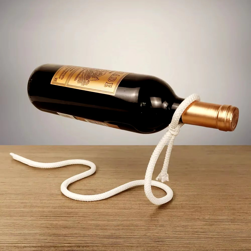 Rope Red Wine Rack Snake Bracket Wine Bottle Holder Modern Style for Home Decoration Table Decor Wine Cabinet Display