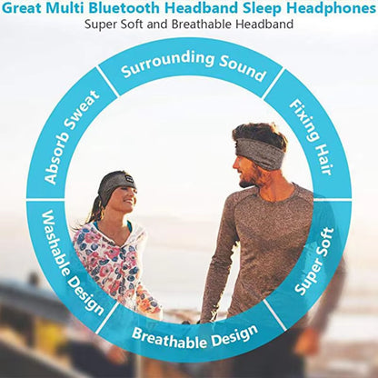 Original Wireless Bluetooth Headset Sport Sleep Headband 5.0 Earbuds Eye Mask Fone Bluetooth Earphones Wireless Headphones