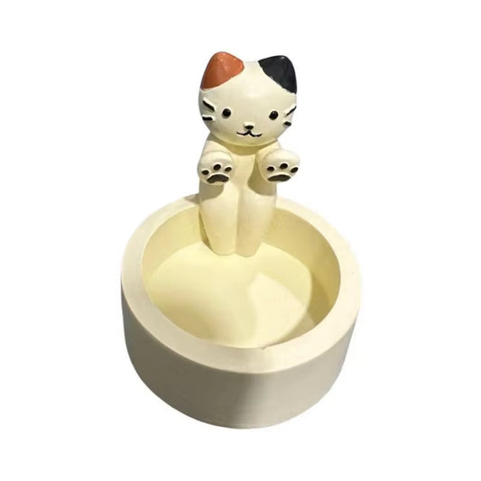 Cartoon Cat Candle Holder Cat Tea Light Candle Holder Office Home Desktop Decorative Ornaments Cute Candlestick New Dropshipping